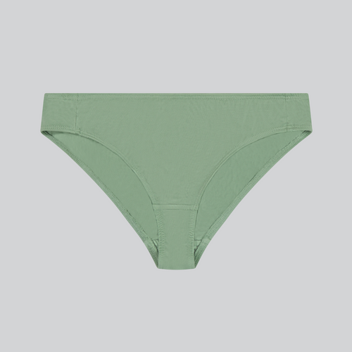 KENT womens 100% organic cotton underwear plastic free synthetic free in green sage