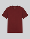 men's red organic cotton t-shirt plastic free compostable