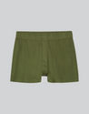 mens 100% organic compostable briefs in red synthetic green