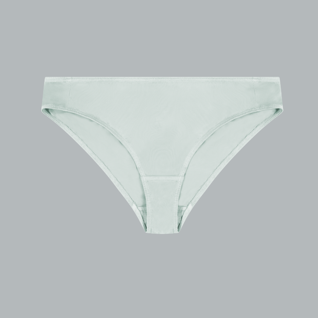 Thought Leah Organic Cotton Bikini Briefs - Grey Marl - Thought