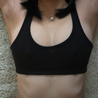 Organic cotton soft bra organic supima cotton soft scoop bra synthetic free plastic free black
