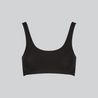 Organic cotton soft bra organic supima cotton soft scoop bra synthetic free plastic free black
