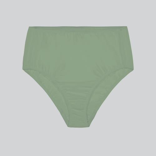 Compostable Organic Cotton High-Waist Brief