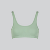 Organic cotton soft bra organic supima cotton soft scoop bra synthetic free plastic free pink green
