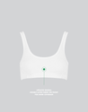 Organic cotton soft bra organic supima cotton soft scoop bra synthetic free plastic free white