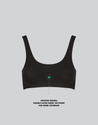 Organic cotton soft bra organic supima cotton soft scoop bra synthetic free plastic free black