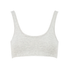 Organic Supima Cotton Scoop Soft Bra (Heather Gray)