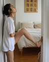Organic Supima Cotton Sleep Tee Short Set