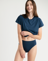 Compostable Organic Cotton High-Waist Brief