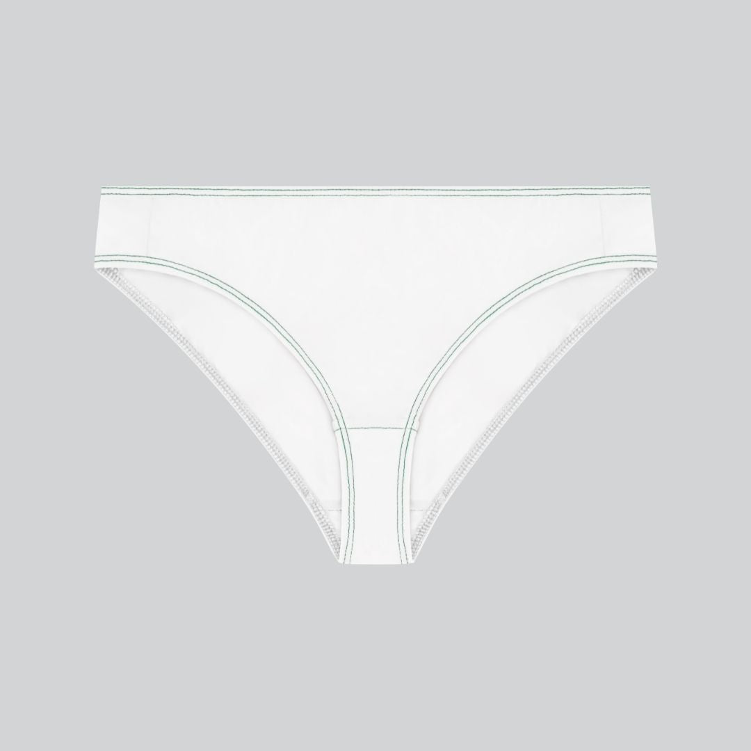 White bikini underwear  Organic cotton lingerie made in Canada – econica