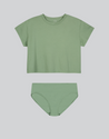 Organic Crop Top & Hipster Set