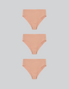 High-Waist Trio ~ 3 Organic Cotton Underwear