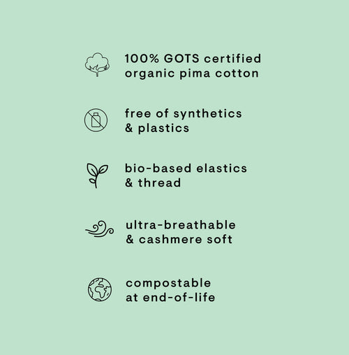 Compostable Organic Cotton Hipster