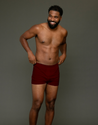 mens organic compostable briefs in red