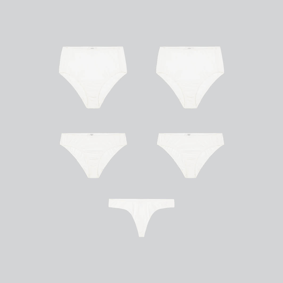 Work Week ~ 5 Organic Cotton Underwear